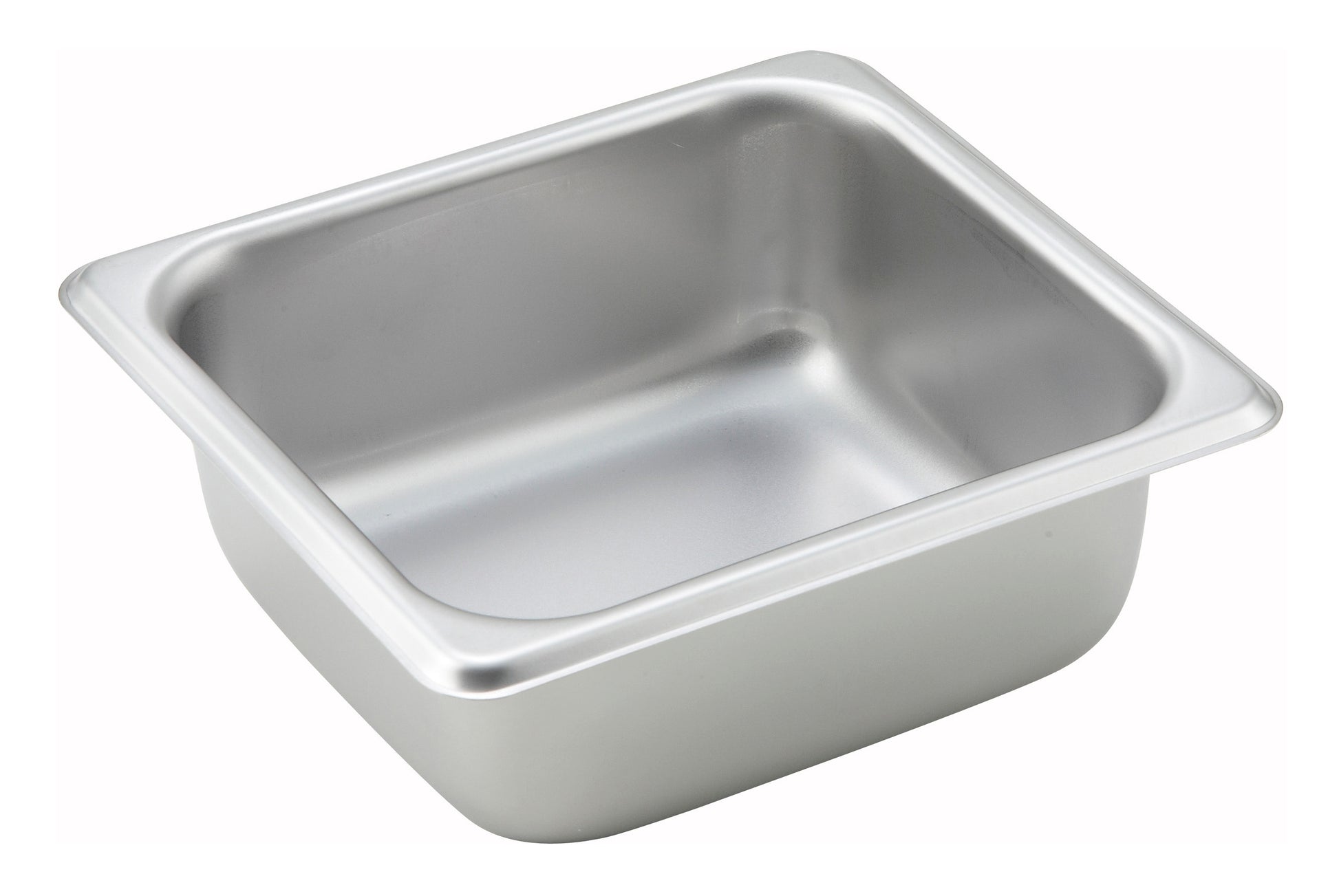 Winco SPS2 1/6 Size Stainless Steel Straight-sided Steam Pan, 2-1/2" Deep