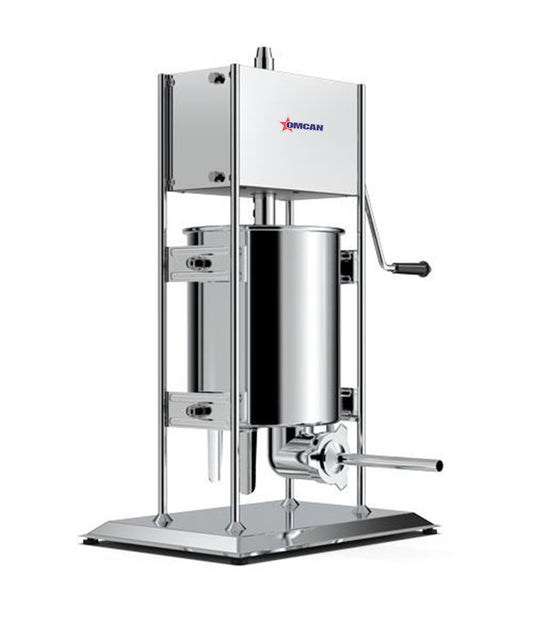 Omcan 47499 22 lbs/ 10kg Manual Stainless Steel Vertical Sausage Stuffer