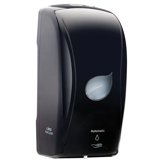 Winco SDAF-1K 1000 ml Black Pur-Clean Automatic Foam Soap Dispenser