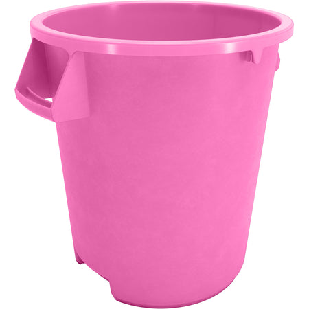 Sparta 84101026 10 Gallon Bright Pink Round Polyethylene Bronco Waste Bin Trash Container