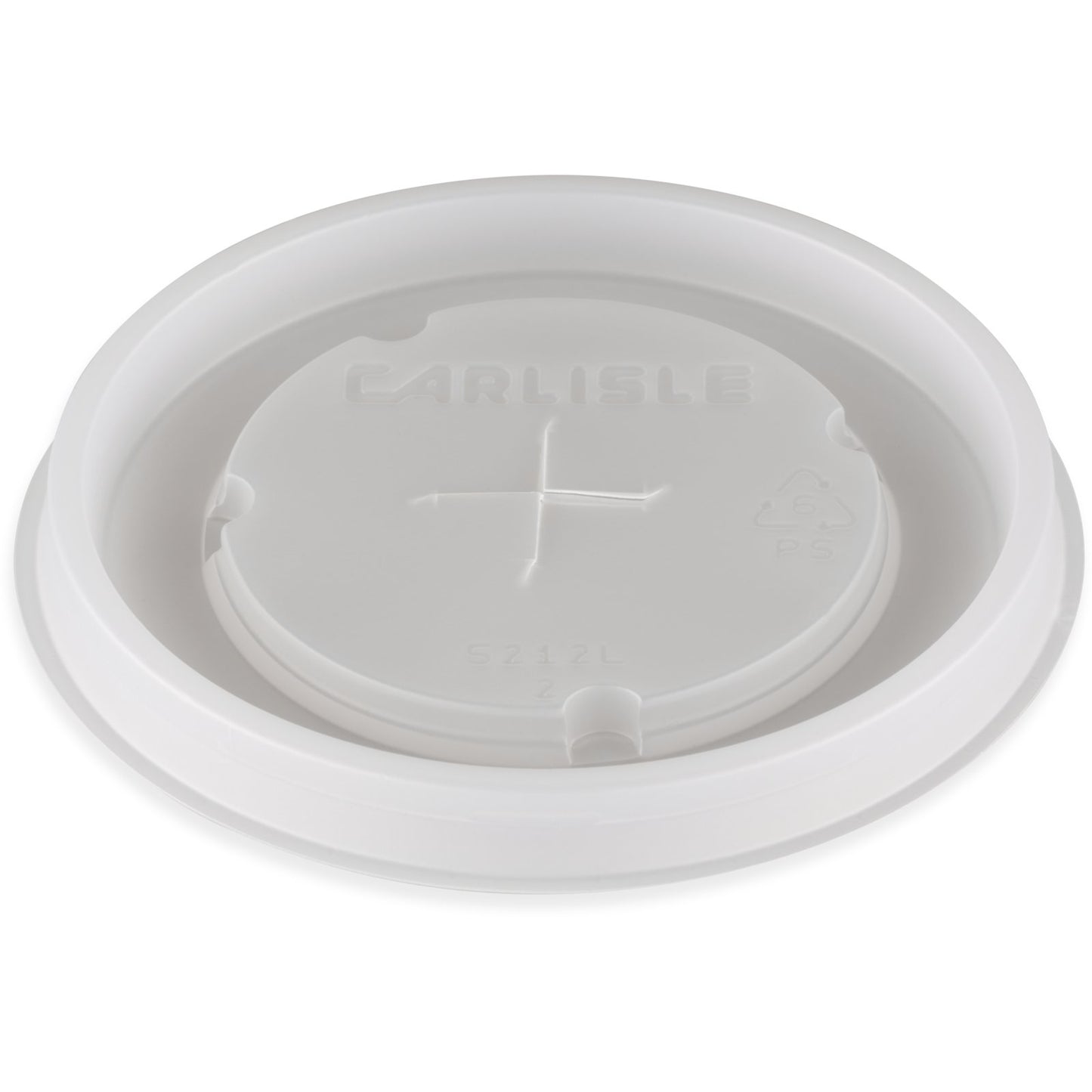 Carlisle 5212L30 Translucent Disposable Lid Fits for Stackable 5212 12 oz Tumbler (1000/cs)