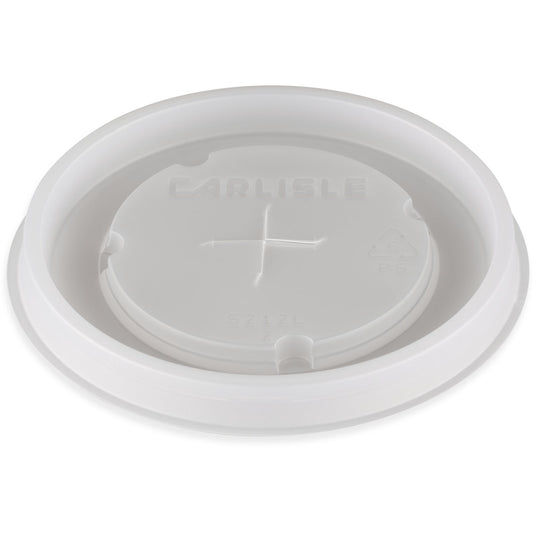 Carlisle 5212L30 Translucent Disposable Lid Fits for Stackable 5212 12 oz Tumbler (1000/cs)