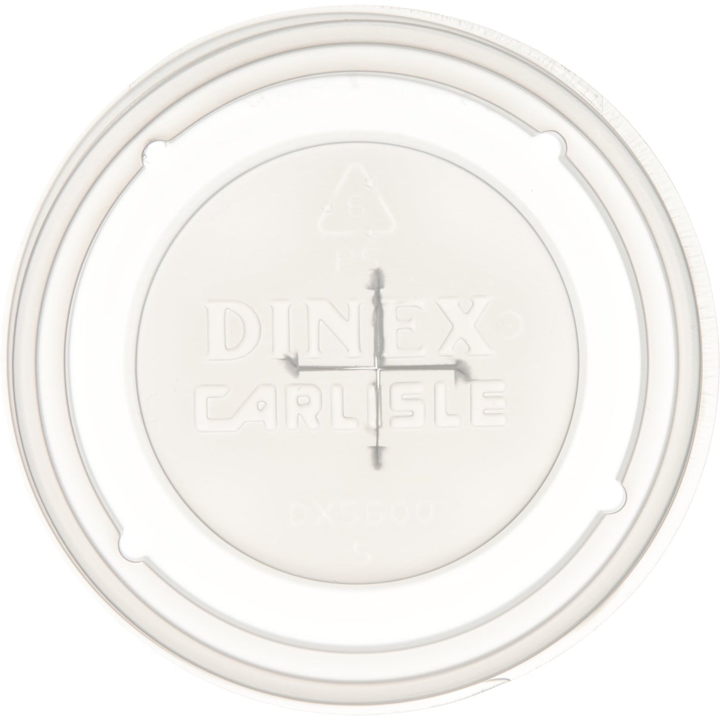 Dinex DX5600ST8714 Clear Fenwick Lid with Straw Slot (Fits DXFT607)(1000/cs)