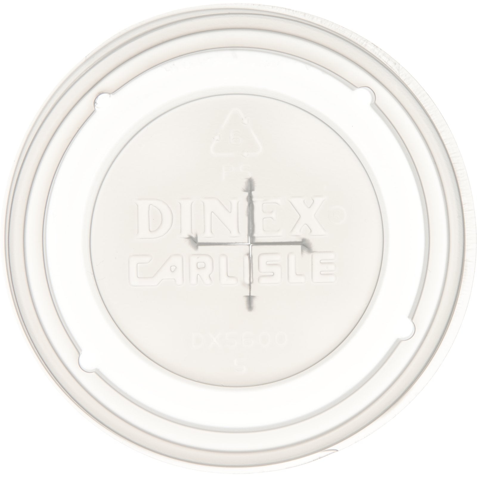 Dinex DX5600ST8714 Clear Fenwick Lid with Straw Slot (Fits DXFT607)(1000/cs)