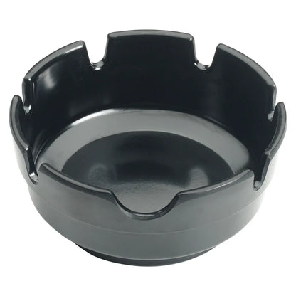 Winco MAS-4K Black Melamine Ashtray