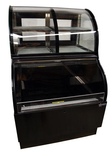 Omcan 47106 36-inch Dual Service Open Refrigerated Floor Display Case
