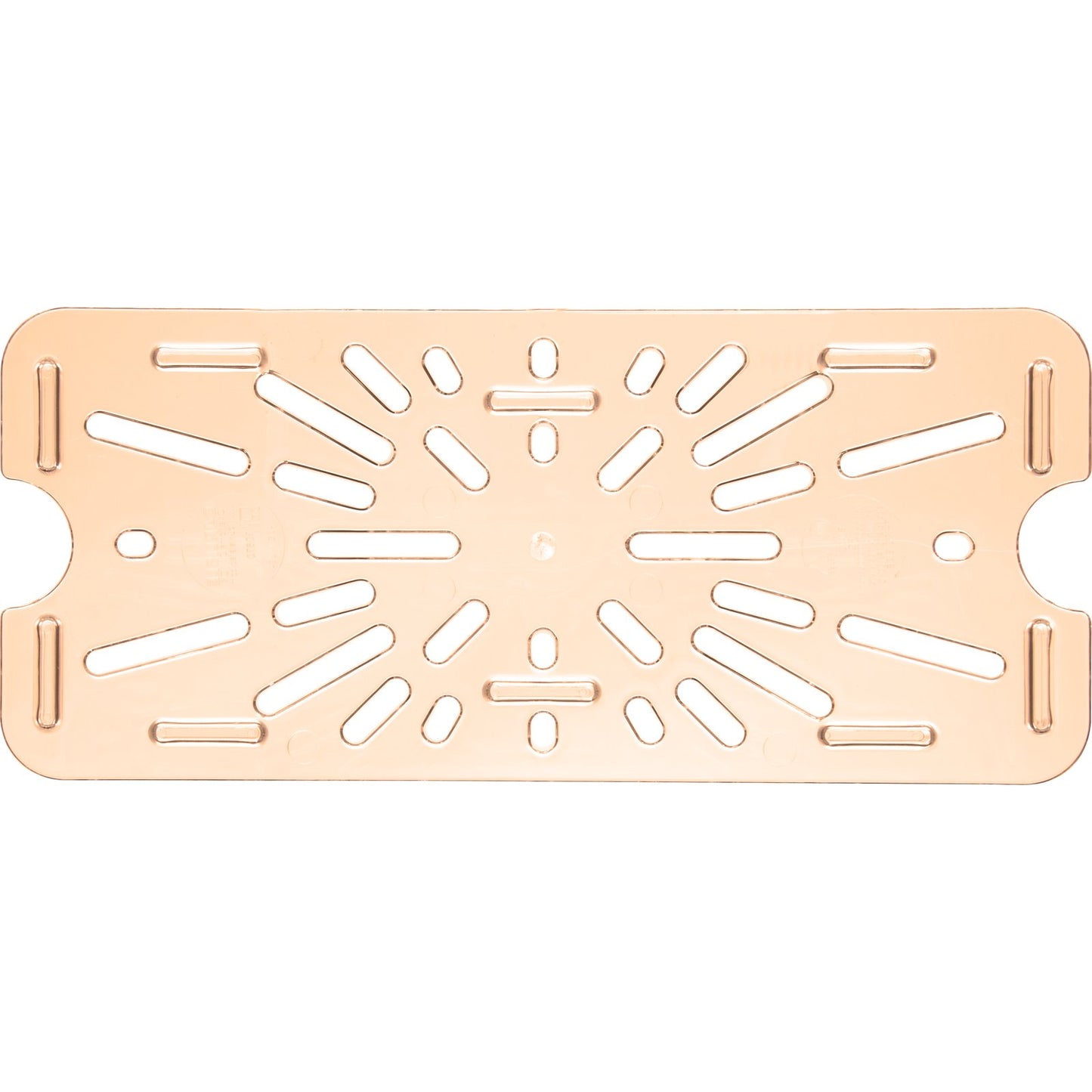 Carlisle 3087013 1/3 Size Amber High Heat Plastic StorPlus Food Pan Drain Grate