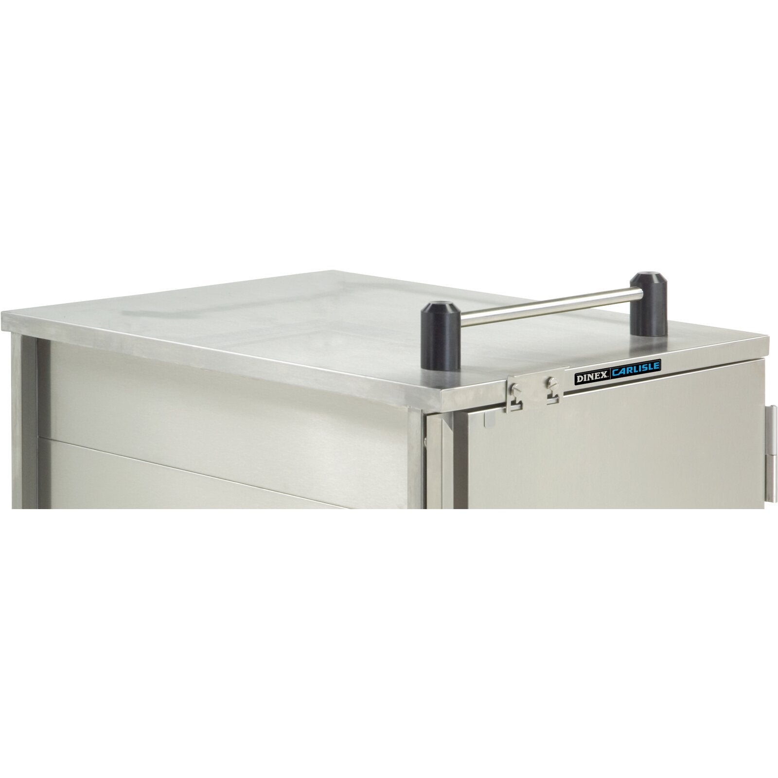 Dinex DXPICTTR1 Silver 1 Side Stainless Steel Top Rail for TQ Economy Carts