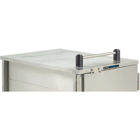 Dinex DXPICTTR1 Silver 1 Side Stainless Steel Top Rail for TQ Economy Carts