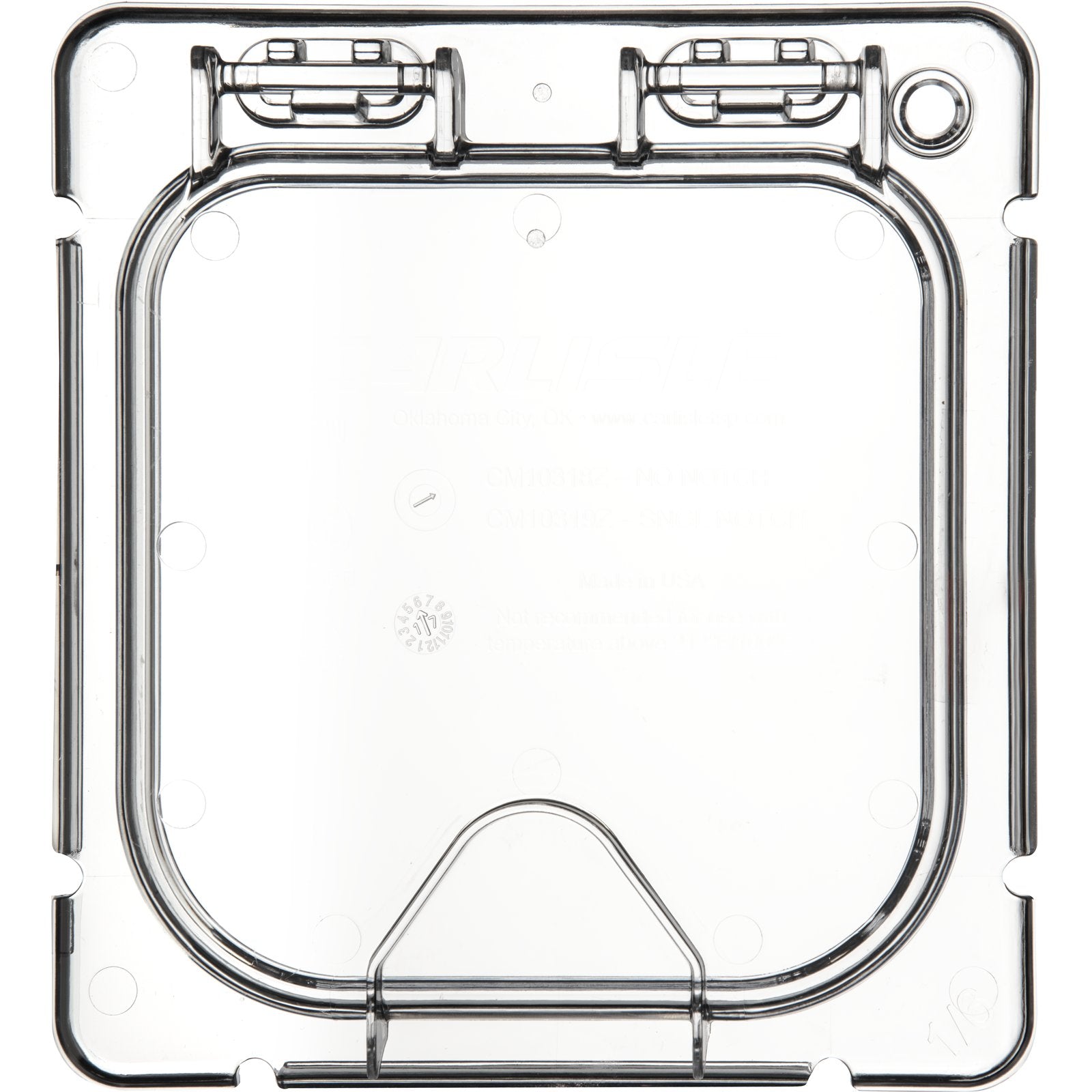 Carlisle CM10318Z07 1/6 Size Clear Coldmaster EZ Access Lid
