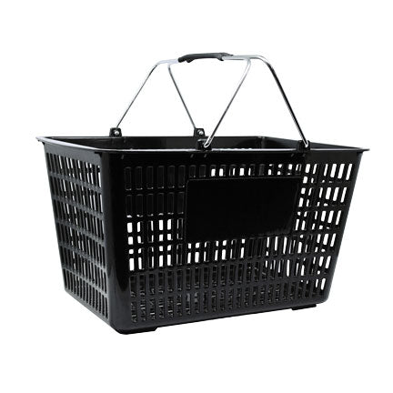 Omcan 43028 Black Plastic-Steel Shopping Basket