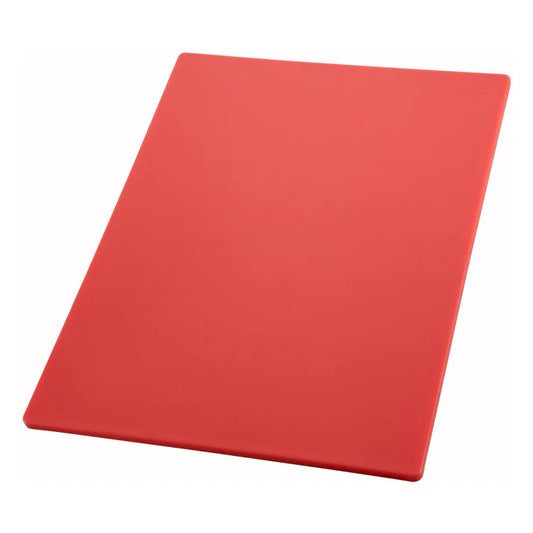 Winco CBRD-1824 18" x 24" x 1/2" Red Cutting Board