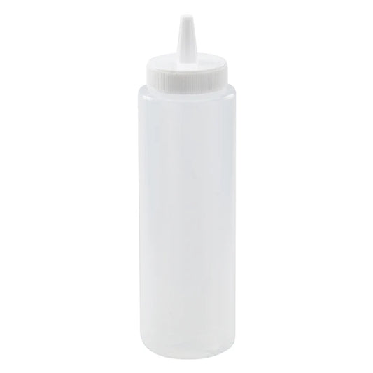 Winco PSB-08C 8 oz. Clear Squeeze Bottles (6pcs/pack)