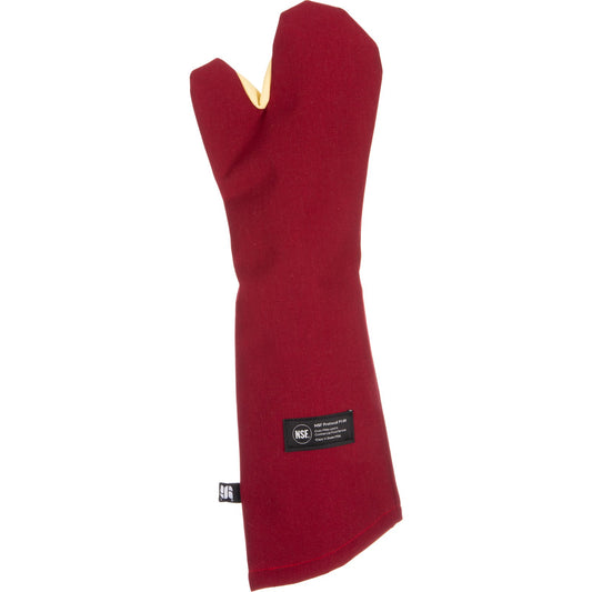 San Jamar KT0224 24" Maroon Nomex Cool Touch Flame - Conventional Mitt