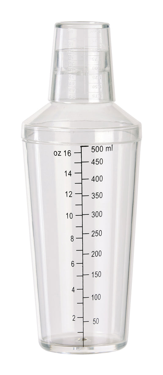 Winco BS-16PC 16 oz. Clear Bar Shaker