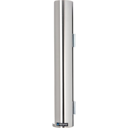 San Jamar L3400 Stainless Steel Wall-Mount Lid Dispenser for 12-24 oz. Cup Lids
