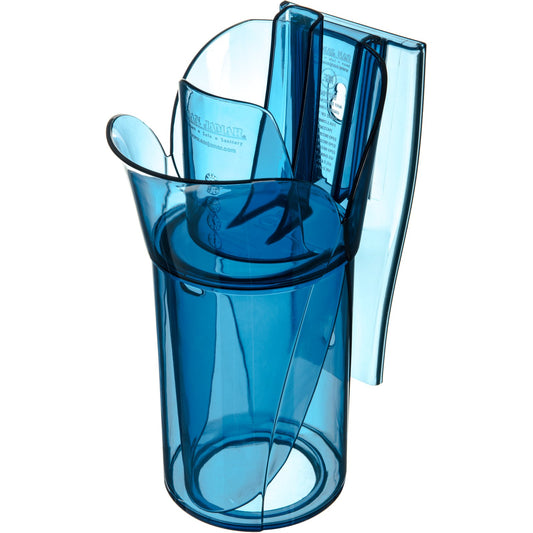 San Jamar SI7700 20-24 oz Blue Saf-T-Ice Scoop and Holder