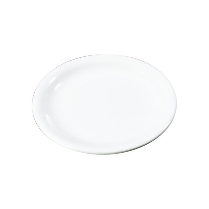 Carlisle 3300602 7.25" White Sierrus Melamine Narrow Rim Salad Plate