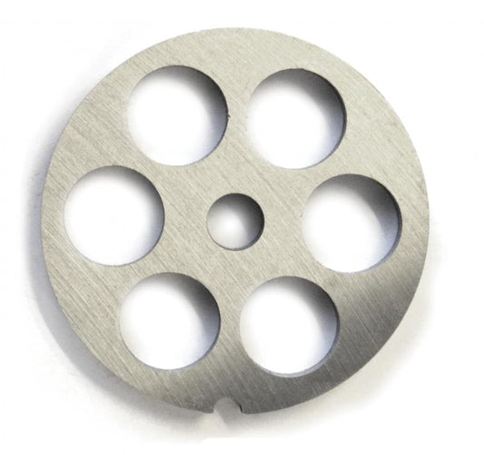Omcan 11219 #12 One Notch/Round European Style Stainless Steel Hubless Plate, 18mm (3/4")