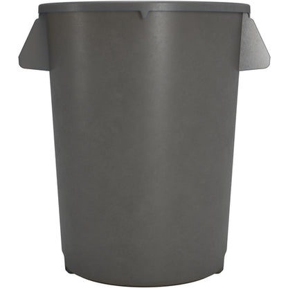 Sparta 84104423 44 Gallon Gray Round Polyethylene Bronco Waste Bin Trash Container