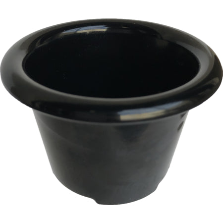 Carlisle S27603 1.5 oz Black Melamine Smooth Ramekin