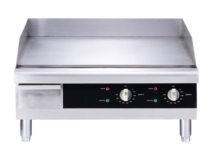 Omcan 43213 24" Electric Stainless Steel Countertop Griddle