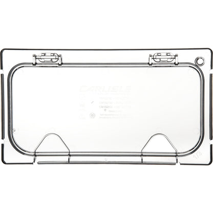 Carlisle CM10279Z07 1/3 Size Clear Coldmaster EZ Access Lid with Notch
