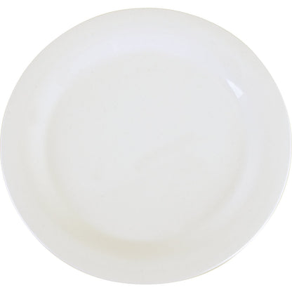 Carlisle 3300202 10.5" White Sierrus Melamine Narrow Rim Dinner Plate