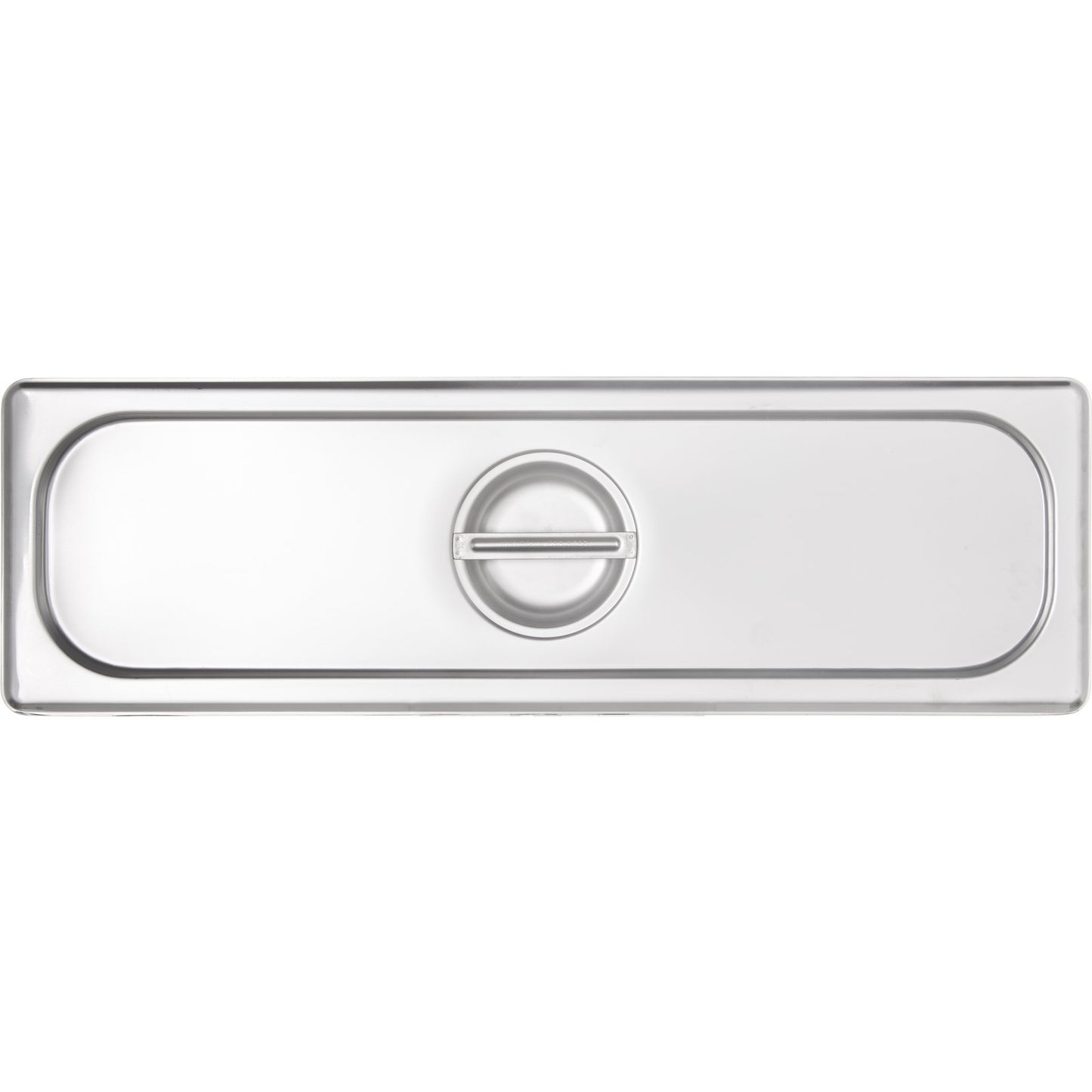 Carlisle 60700HLC 1/2 Size Stainless Steel DuraPan Light Gauge Steam Table Long Hotel Pan Cover