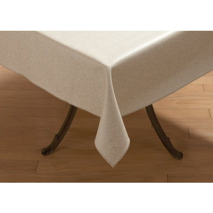 Marko 59035252SM382 52" x 52" Stone Vinyl Vative Series Vapor Tablecloth