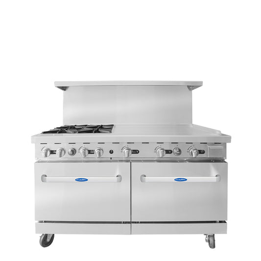 Atosa AGR-4B36GR-NG 60" Natural Gas Four Burner Gas Range with 36" Griddle