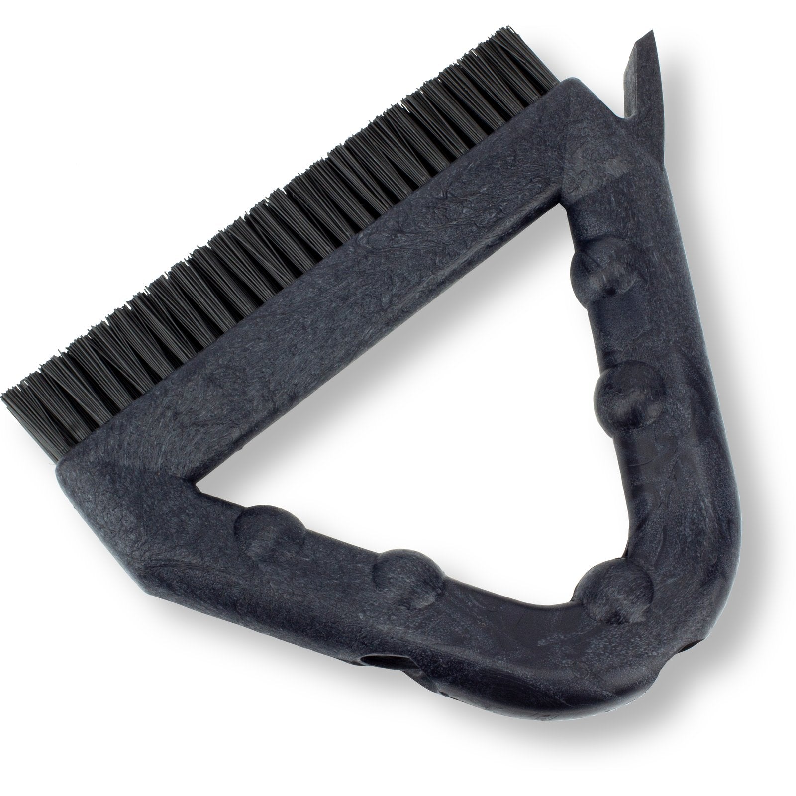 Carlisle 41323EC03 9" Black Spart Color Coded Tile and Grout Brush
