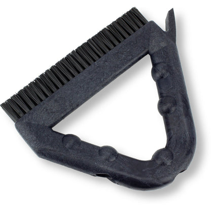 Carlisle 41323EC03 9" Black Spart Color Coded Tile and Grout Brush