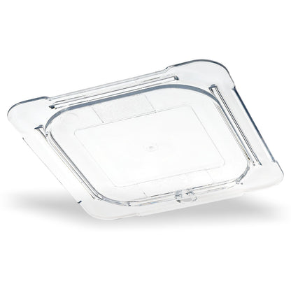 Carlisle 10316U07 1/6 Size Clear Polycarbonate StorPlus Flat Universal Lid