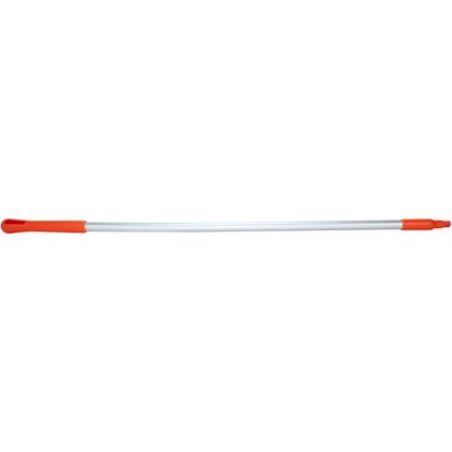 Carlisle 40216EC24 48" Orange Natural Aluminum Handle with Color-Coded Tip and Hang Up Cap