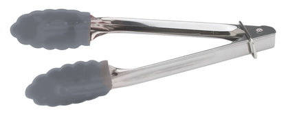 Winco UT-7K 7" Stainless Steel Utility Tong, Silicone Tips