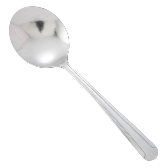 Winco 0001-04 Dominion Bouillon Spoon, 18/0 Medium Weight