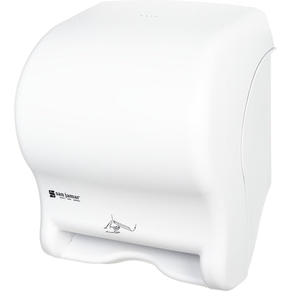San Jamar T8400WH White ABS Classic Smart Essence Electronic Roll Towel Dispenser