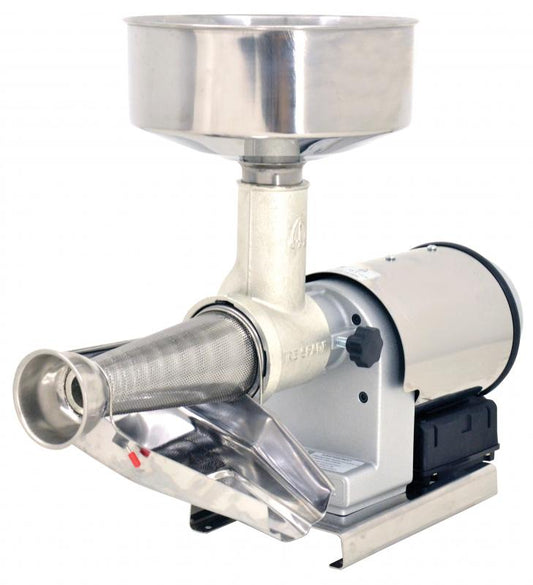 Omcan 41420 Electric Medium-Duty Tomato Squeezer with 0.57 HP Motor and Stainless Steel Cover