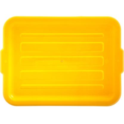 Carlisle N4401204 15" x 20" x 1" Yellow Comfort Curve Tote Box Universal Lid