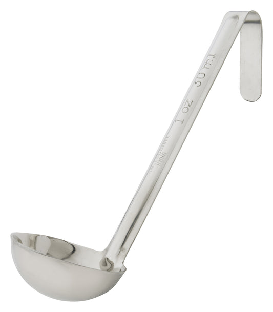 Winco LDI-10SH 1 oz. Stainless Steel Ladle w/ 6" Handle