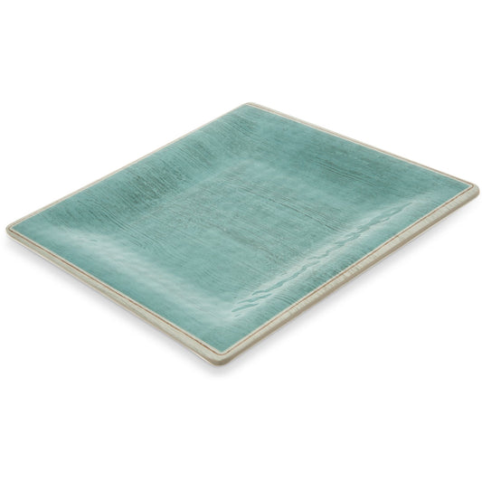 Carlisle 6402315 8.5" Aqua Grove Melamine Square Salad Plate
