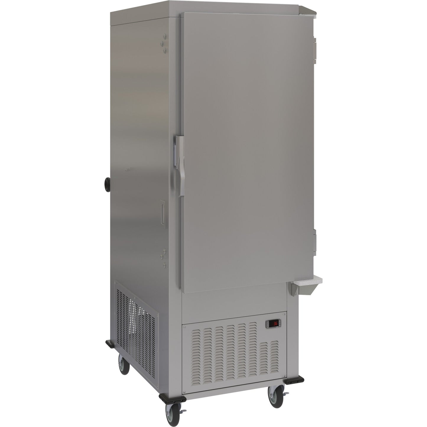 Dinex DXPACR15RSD Stainless Steel Air Curtain Refrigerator with Right Hinged Sliding Door