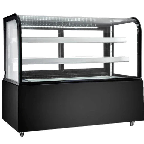 New Air NDC-60-CG 60" Curved Glass Refrigerated Display Case