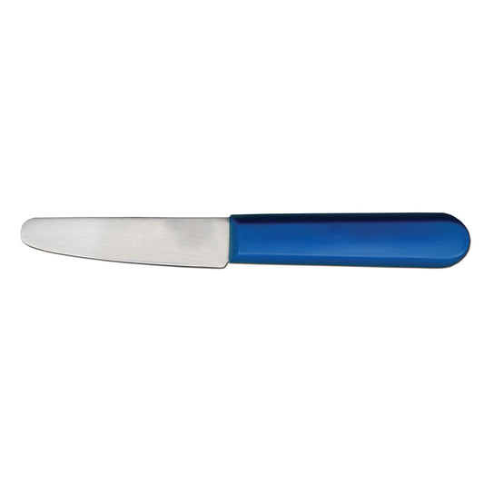 Omcan 12750 3 1/2-inch Blue Handle Clam Knife