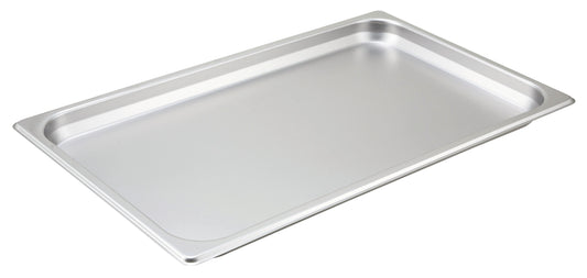Winco SPF1 Full-size Stainless Steel Straight-sided Steam Pan, 1-1/4" Deep
