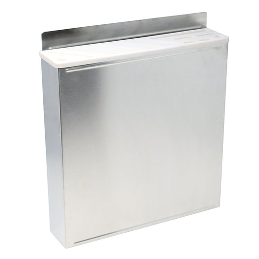 Omcan 12935 Stainless Steel Knife Rack with White Plastic Insert