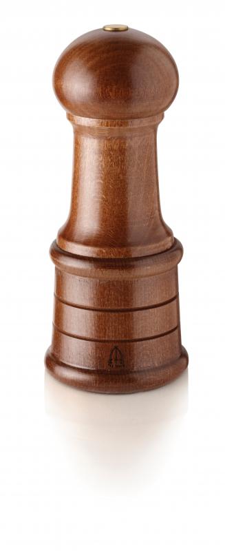 Omcan 43695 15-cm Spices Collection - Dark Italian Nutmeg Grinder Long Seasoned Beech Wood