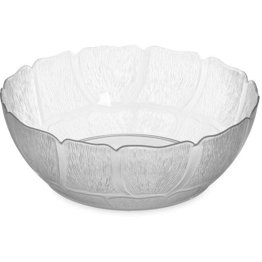 Carlisle 691407 5.7 Qt Clear Polycarbonate Petal Mist Bowl