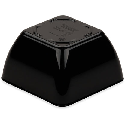 Dinex DXSB1203 12 oz Black Square SAN Bowl (48/cs)